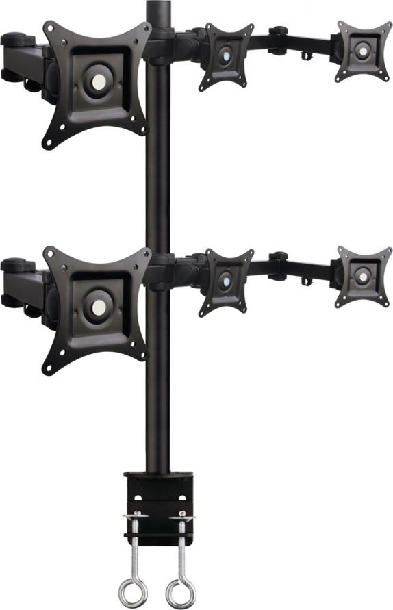 Mbajtëse Art Desktop për 6 monitorë, 13" - 20"