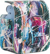 Çantë mbrojtëse LoveInstant Speckled Image për Fujifilm Instax Mini 12, lëkurë eko, me rrip, blu