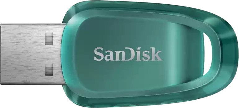USB SanDisk Ultra Eco, 64GB, USB 3.2, e gjelbër