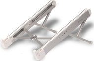 Mbajtëse laptopi Lindy Riser Folding 20916, e rregullueshme, palosëse, argjend me të bardhë