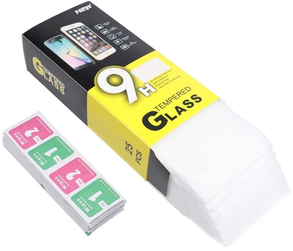 Set xhami mbrojtës OEM Tempered Glass, 25 copë, për iPhone 17 Air dhe iPhone 17 Pro, transparent