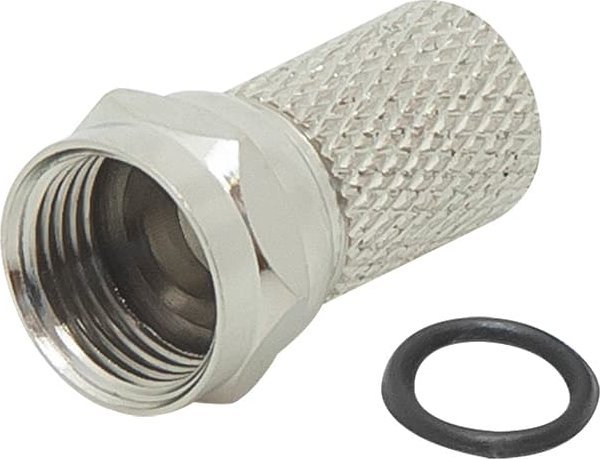 Konektor F Blow 2836 Wt.sat, për kabllo RG6 6.5mm, rondelë bakri