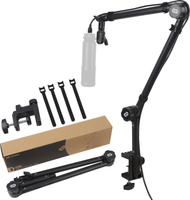 Mbajtëse mikrofonoshe Mozos SB33, ngarkesë 1.2kg, fijezim 3/8", e zezë