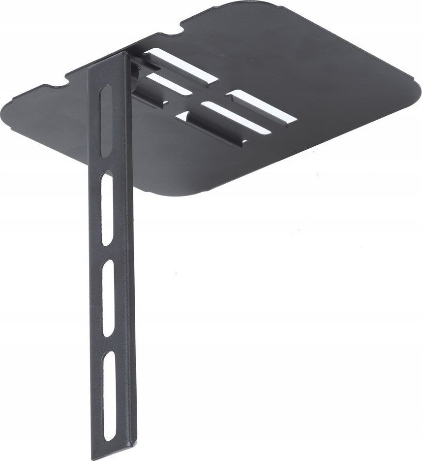 Raft muri për pajisje audio video Art D-52, metal dhe xham i temperuar, i zi