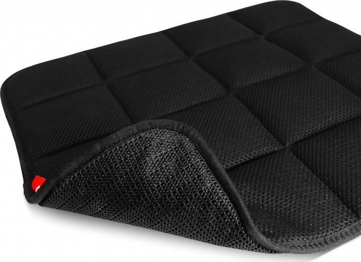 Перница за седење AndaSeat Green-touch, 450x450mm, бамбус со природен јаглен, карбонски влакна, црна