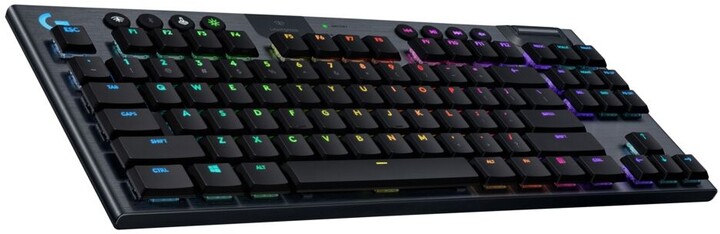 Tastierë Logitech G915 TKL Lightspeed, GL Tactile, US, e zezë