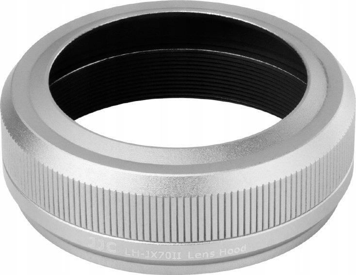 Parashtesë dhe unazë adapteri për lente JJC LH-JX70II për Fujifilm X70, për filtra fotografikë, gri
