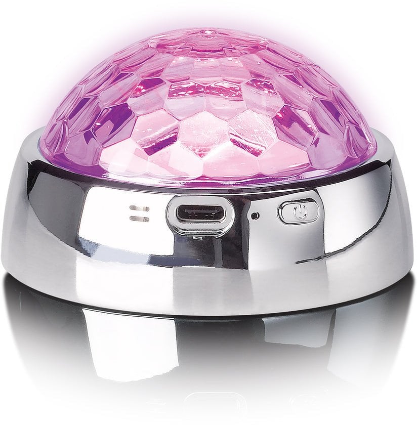 Стабилизатор за грамофон Lenco TTA-080SI, RGB светлосен ефект, со полначка батерија, сребрен