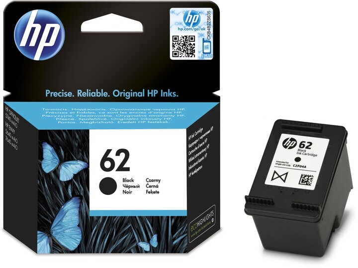 Ngjyrë HP C2P04AE nr.62, e zezë