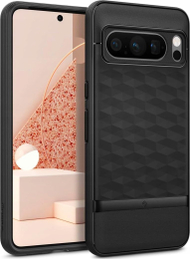 Mbështjellës telefonit Spigen Caseology Parallax, për Google Pixel 8 Pro, mat, i zi