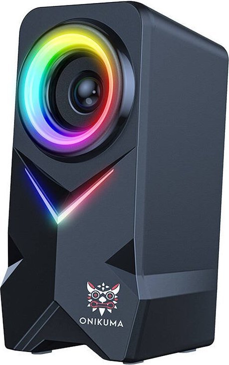 Altoparlantë kompjuteri Onikuma L2, lidhje USB dhe Bluetooth, ndriçim RGB, të zinj