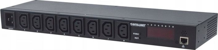 Shpërndarës rrjeti Intellinet 19'' 1U, 110V-250V, 16A