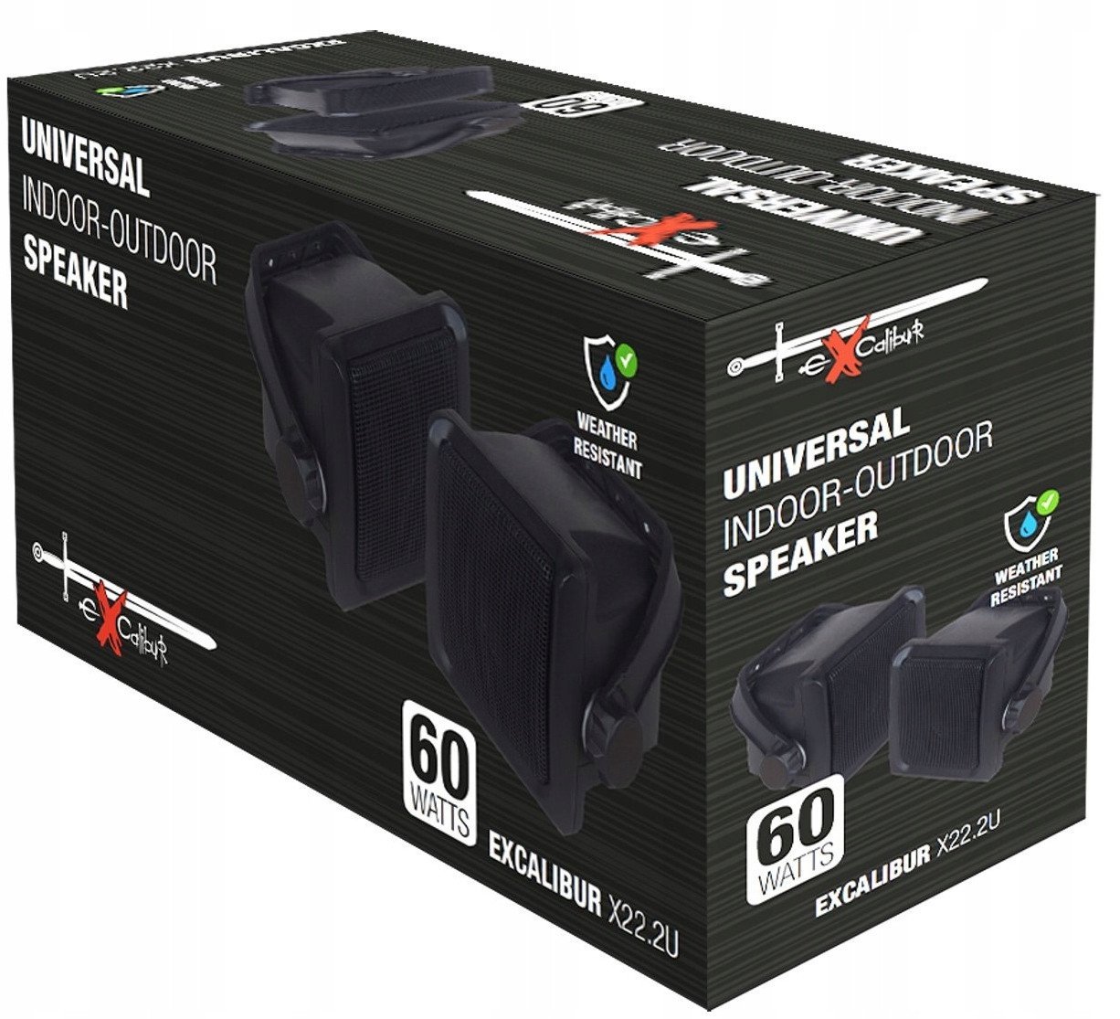 Универзален звучник Excalibur X-22.2UW, 60W, водоотпорен, бел