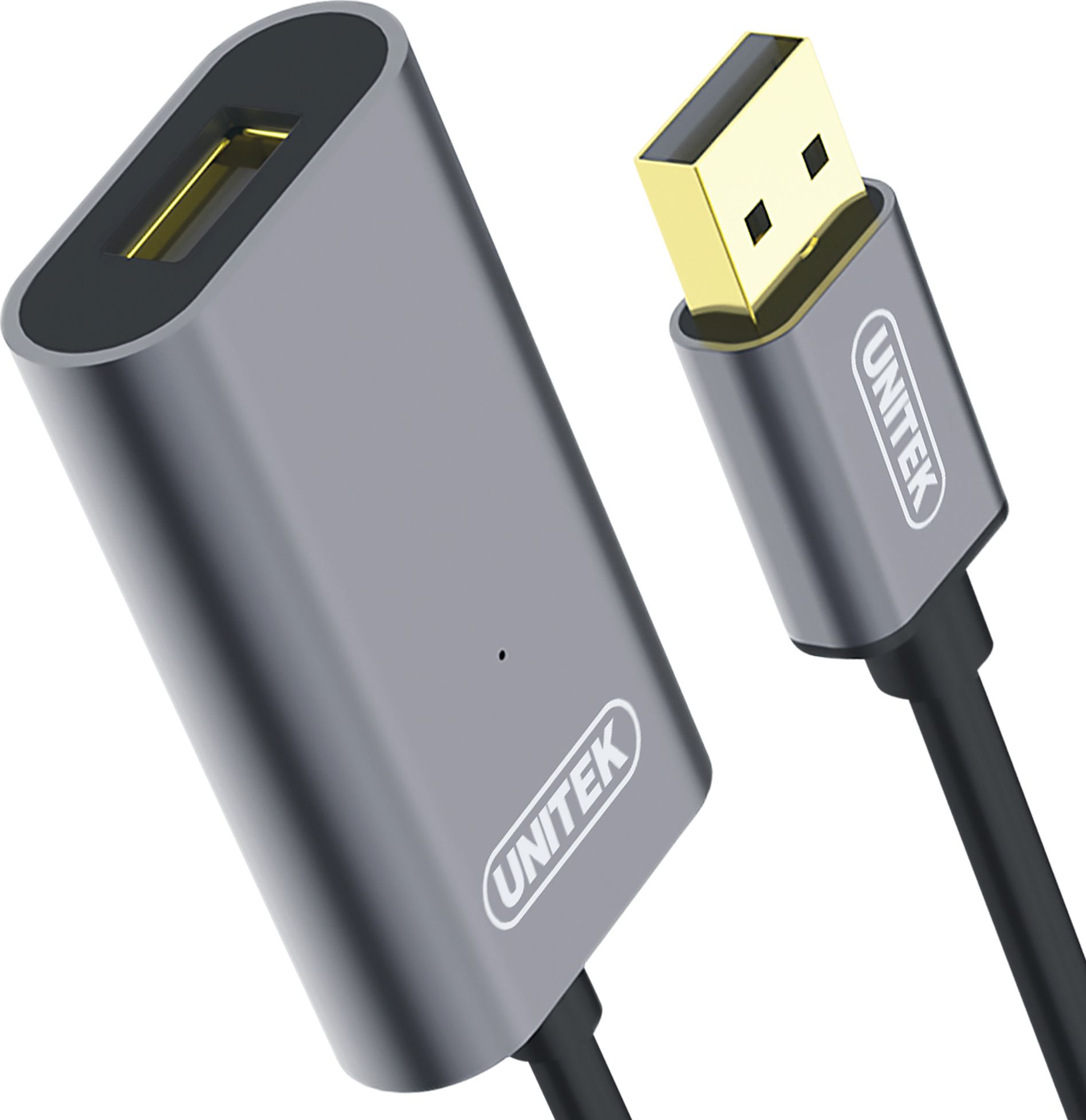 Kabllo USB Unitek Y-274, USB-A në USB-A, 20 m, e zezë
