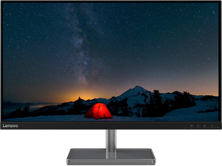 Monitor Lenovo L28u-35 - LED, 28", UHD, i zi / argjendtë