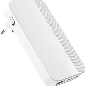 Karikues muri Epico UltraBoost Flat GaN EA65b, 65W, me dalje USB, i bardhë