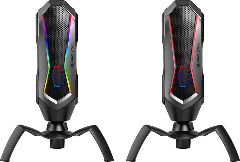 Mikrofon gaming Tracer SPIDER RGB TRAMIC46853, USB C, me ndriçim RGB, i zi