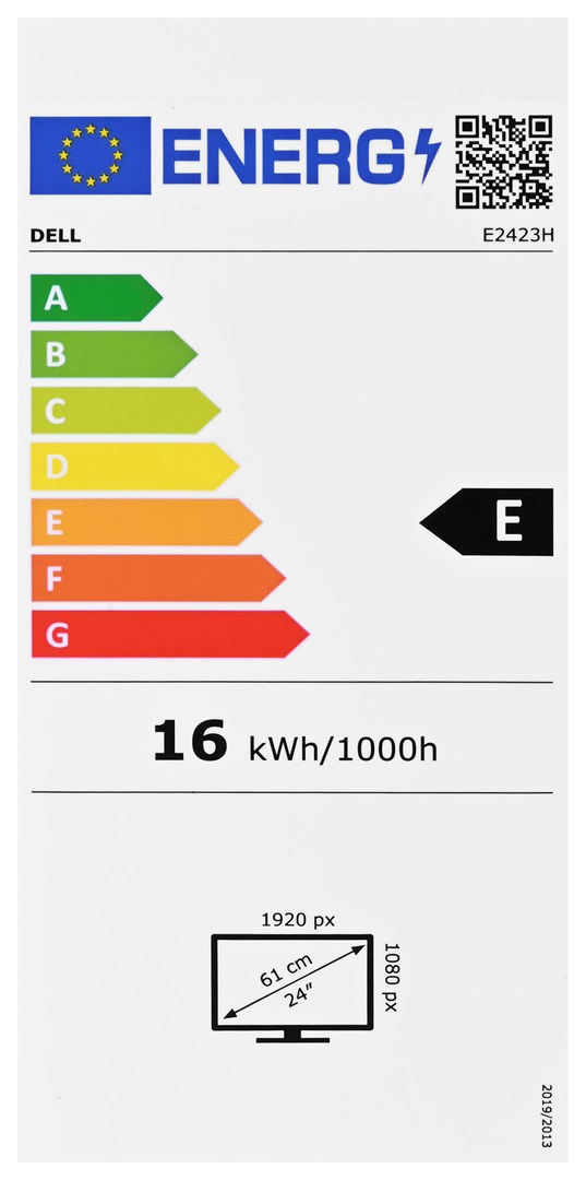Monitor DELL E Series, 23.8", 1920 x 1080, Full HD, 60 Hz, i zi