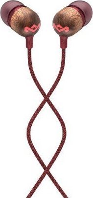 Kufje Marley Smile Jamaica, me mikrofon, me kabllo, të kuqe