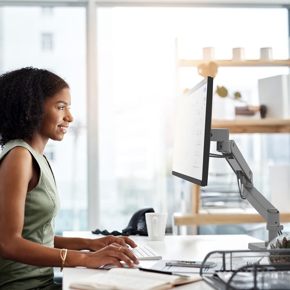 Krah monitori Ergotron LX Pro, për ekran LCD, montim në tavolinë grommet, i zi