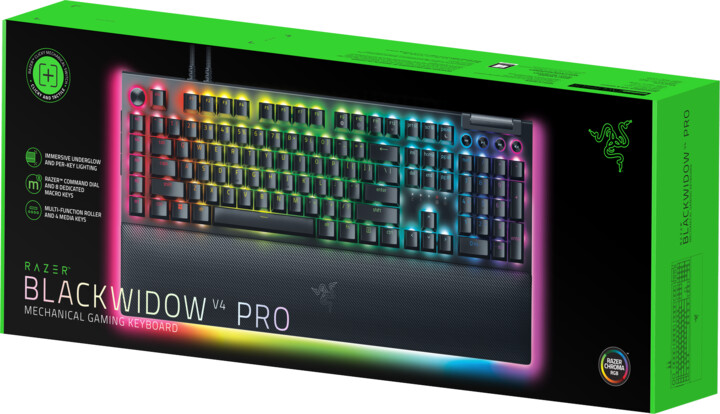 Tastierë Razer BlackWidow V4 Pro, Razer Yellow, US, e zezë