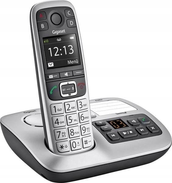 Telefoni pa tela Gigaset E560A, analog, sekretari telefonike, gri