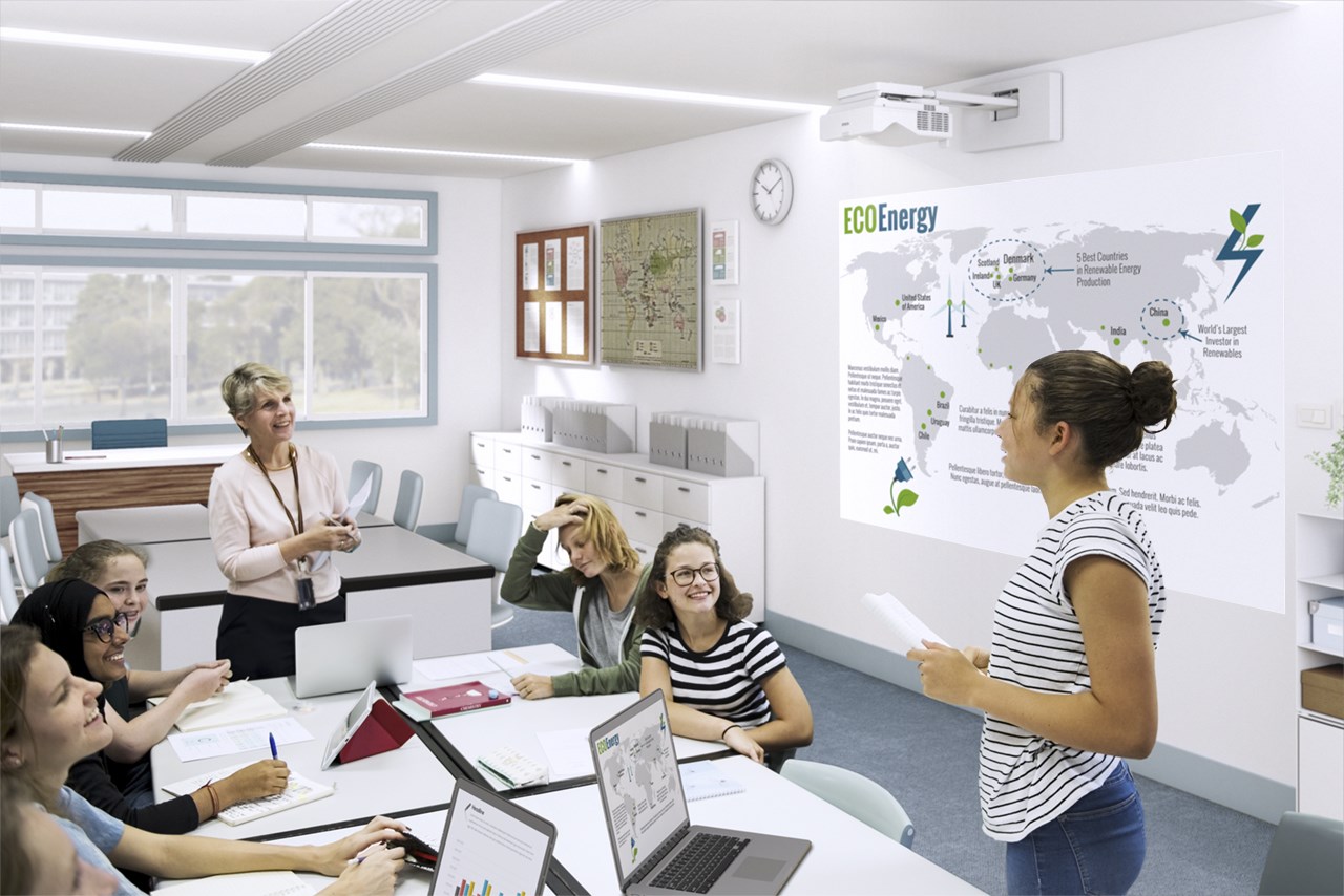 Projektor Epson EB-760Wi, 4100 Lumens, WXGA, Interaktiv, i bardhë