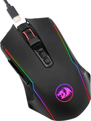 Maus gaming Redragon Ranger Lite RGB, 9 butona, pa tel, i zi