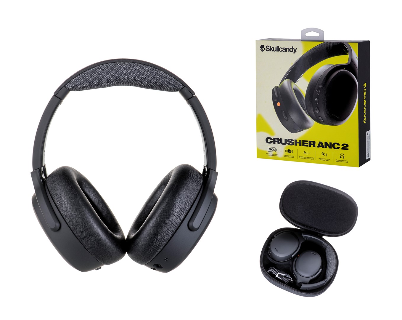 Kufje Skullcandy Crusher ANC 2, Wireless, të zeza