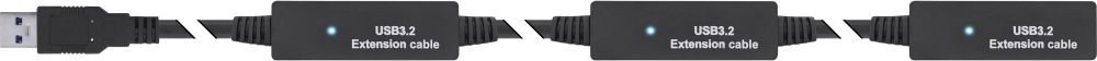 Активен продолжен кабел InLine USB 3.2 Gen 1, USB A во USB C