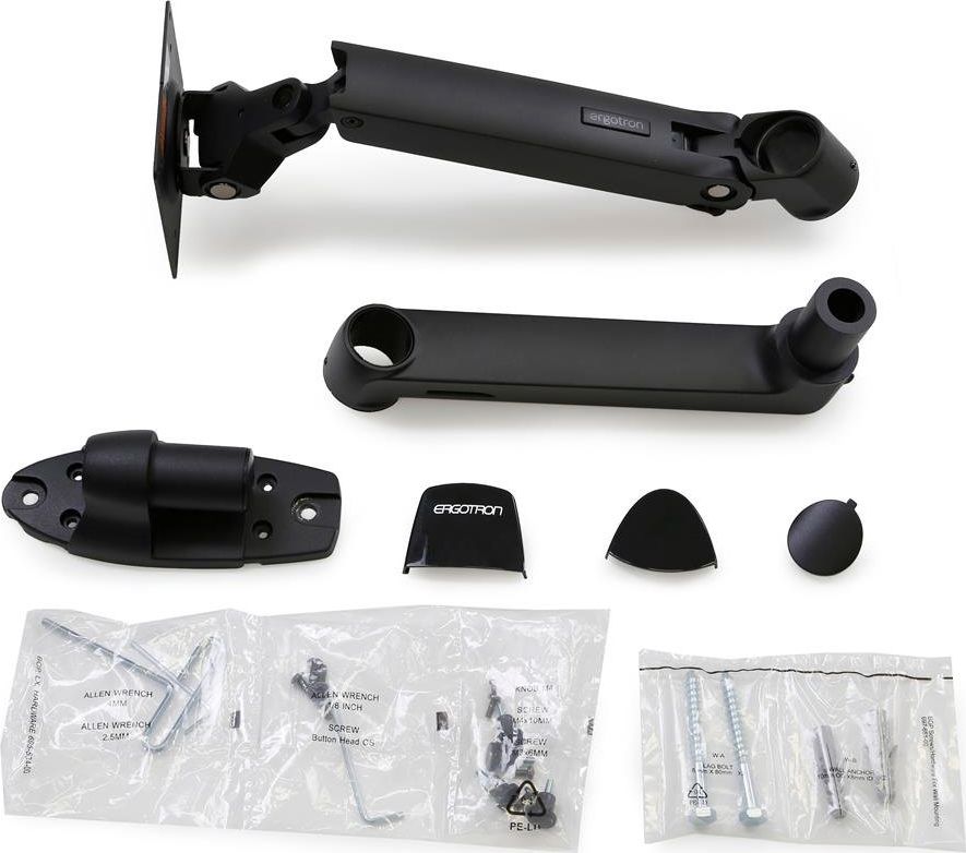 Krah muri për monitor Ergotron LX Wall, deri 34", i zi mat