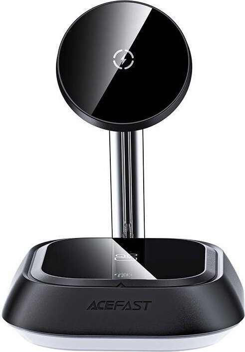 Ngarkues wireless Acefast E16, 3 në 1, LED, 15W, i zi