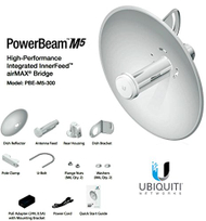 Antena rrjeti Ubiquiti PowerBeam PBE-M5-300, 5 GHz, 22 dBi, e bardhë