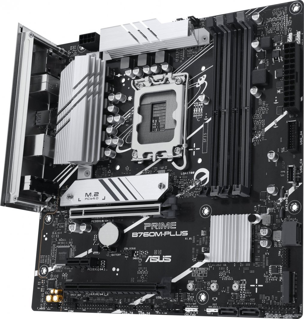 Pllakë amë Asus PRIME B760M-PLUS, Intel B760, Socket 1700, 4 slota, Micro ATX