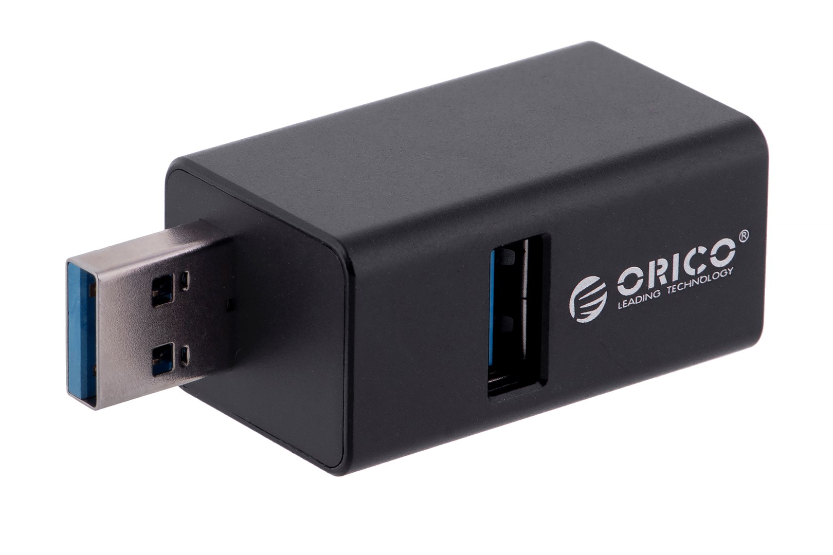 USB Hub Orico Mini, 3x USB-A, 480 Mbps, e zezë