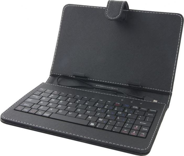 Mbulesë me tastierë për tablet 7" Esperanza EK123 Madera, lëkurë ekologjike, e kafe