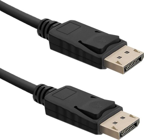 Qoltec DisplayPort 1.4 кабел, 1 m, мажјак-мажјак, 8K, црн