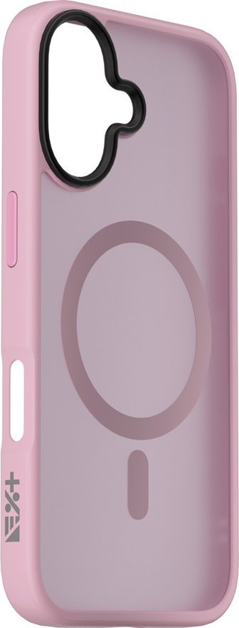 Заштитна маска за телефон NEXT ONE Mist Shield MagSafe, за iPhone 16, поликарбонат и TPU, розова