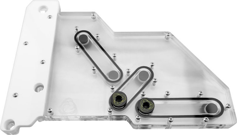 Pllakë uji PC Singularity Computers Spectre 2.0 Elite Kit Side, akrilik, e bardhë