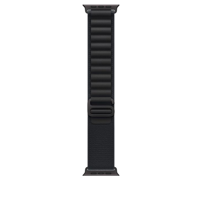 Apple Watch 49mm Loop, Black Alpine Loop, Large, Black Titanium Finish