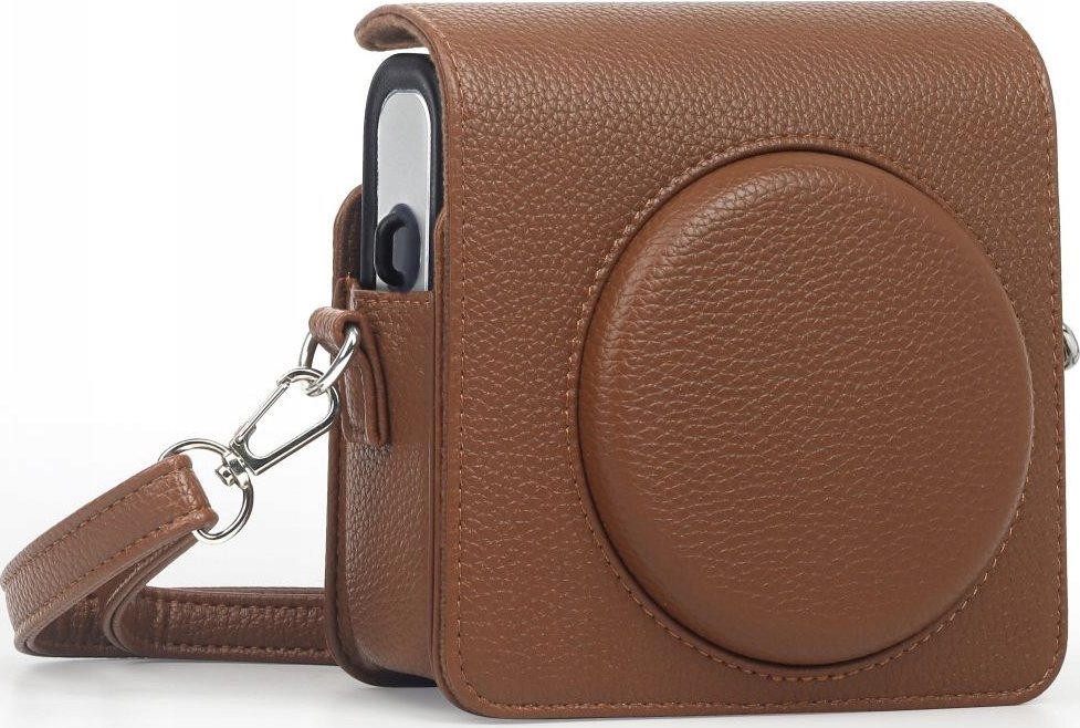 Çantë mbrojtëse Loveinstant për Fujifilm Instax Square SQ40, lëkurë ekologjike, kafe