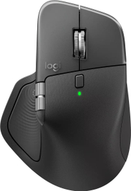 Mашина без кабел Logitech MX Master 4 за Mac, висок DPI, бело сребрена