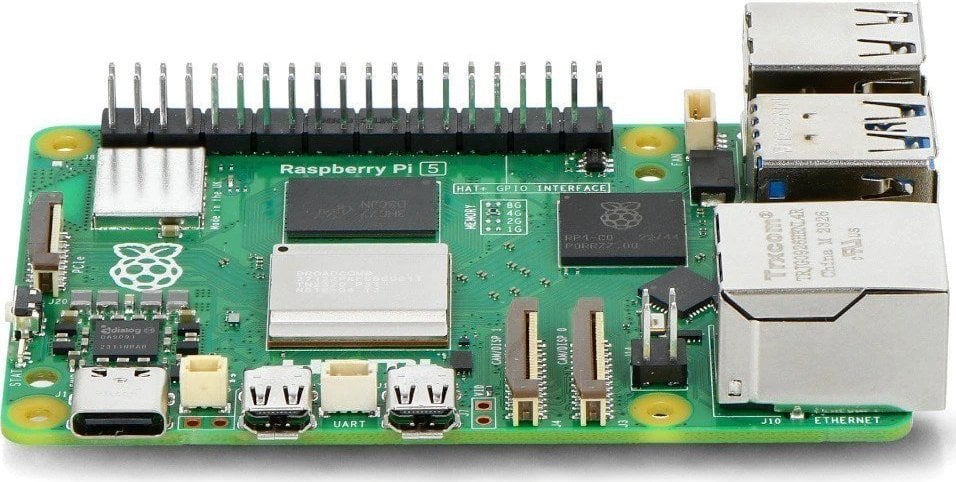 Pllakë kompjuterike Raspberry Pi RPi5 SC1432, 8GB RAM, 64 bit, e gjelbër