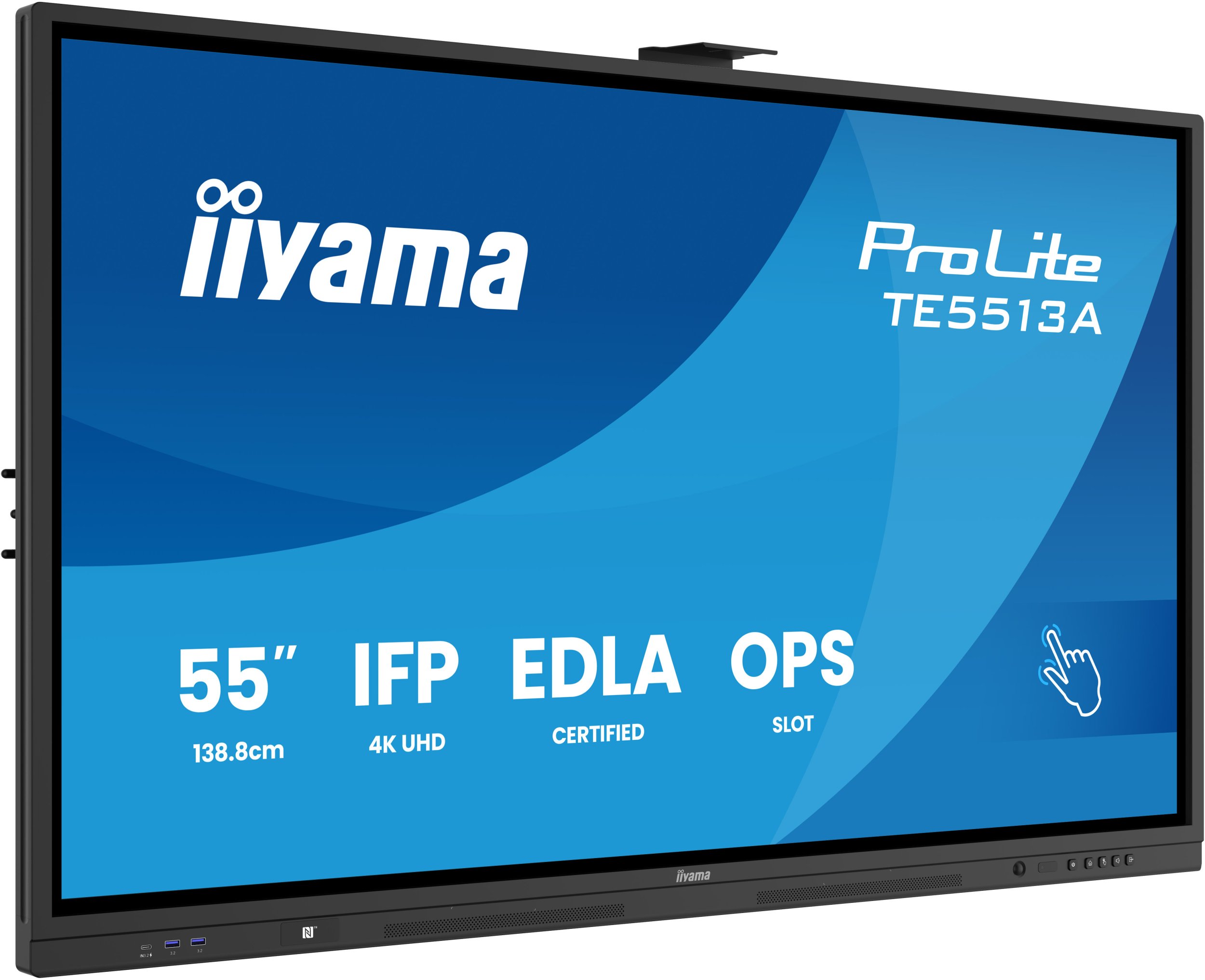 Ekran interaktiv Iiyama ProLite TE8613A B1AG, 86", 4K UHD, i zi