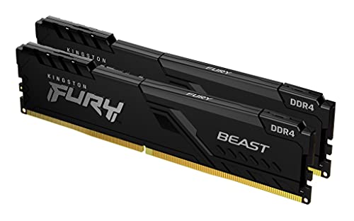 Memorie RAM Kingston Fury Beast KF426C16BBK2/64, 64GB DDR4, 2666MHz CL16, e zezë