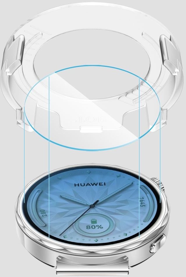 Xham mbrojtës Tech-Protect Easy Set+, Huawei Watch GT 5 41mm, set 2 copë, transparent