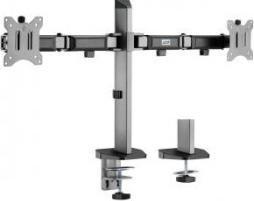 Mbajtës monitori Ergo Office ER-449, 2 monitorë 17"-32", montim në tavolinë, i zi