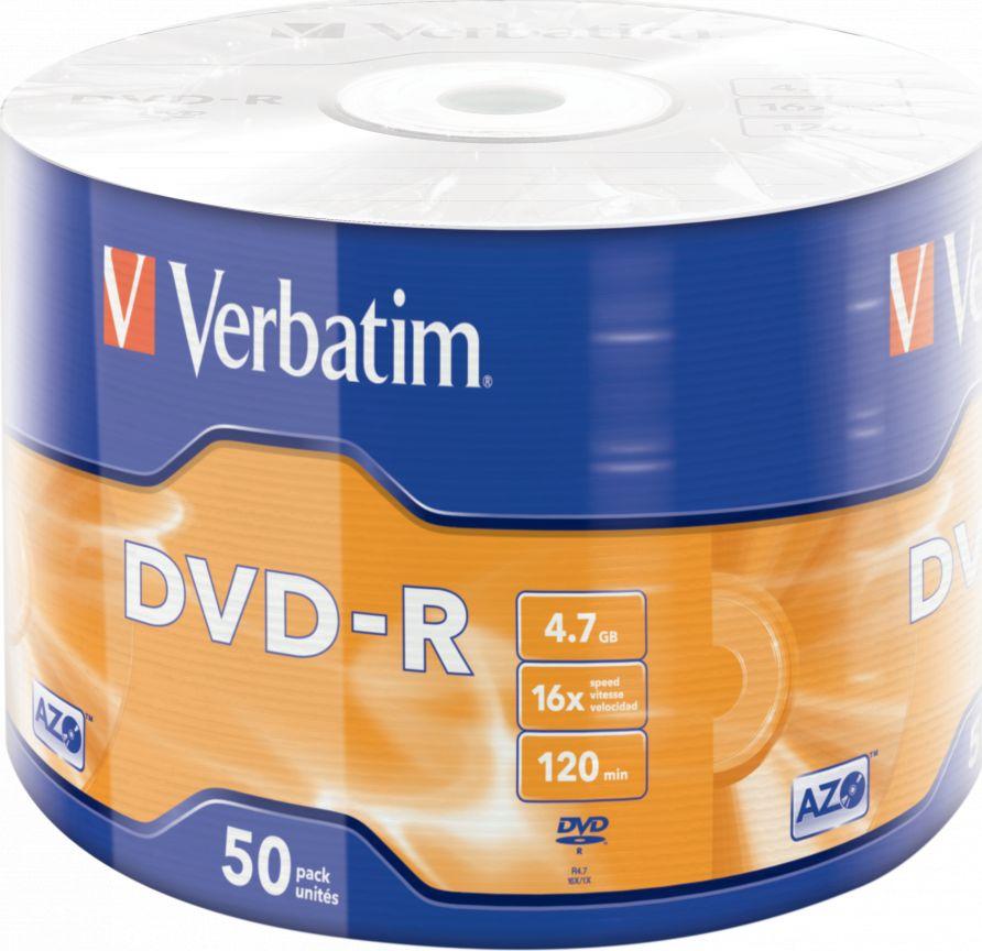 Дискови Verbatim DVD-R 4.7 (43788), 50 парчиња