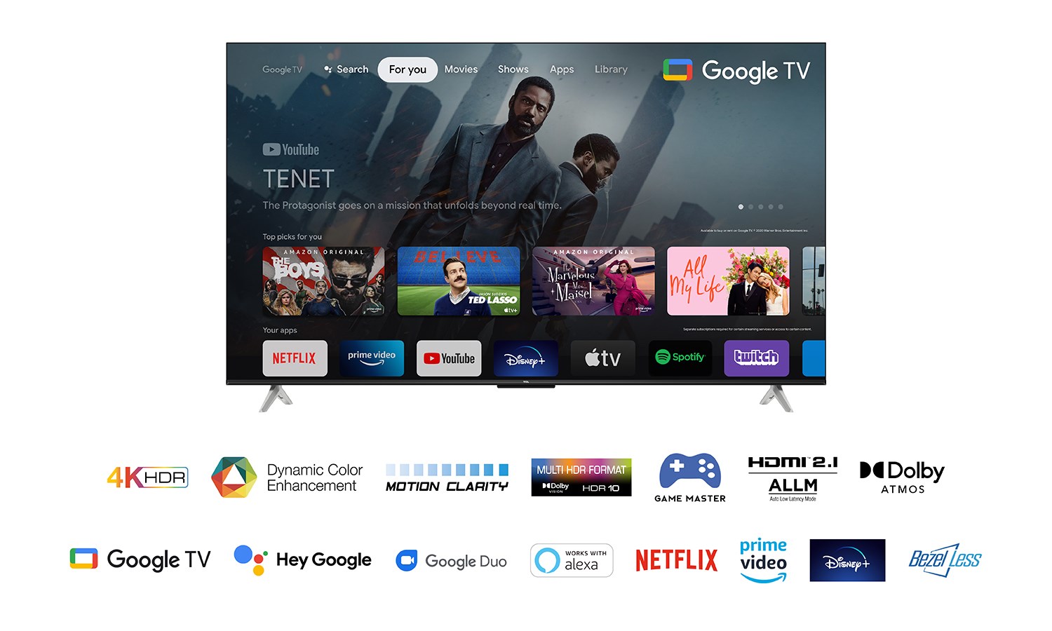 Televizor TCL P638, 4K HDR, Google TV, HDMI 2.1, i zi