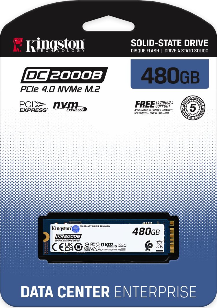 Disk SSD Kingston DC2000B 480GB, PCI-E x4 Gen 4 NVMe